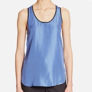 Rag & Bone Electric Blue Silk Teddy Polka Dot Top S